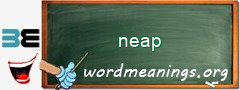 WordMeaning blackboard for neap